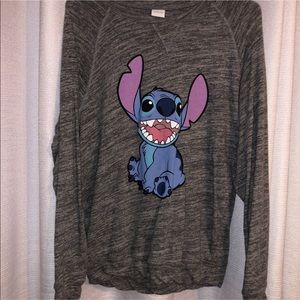 Disney Stitch grey long sleeve shirt